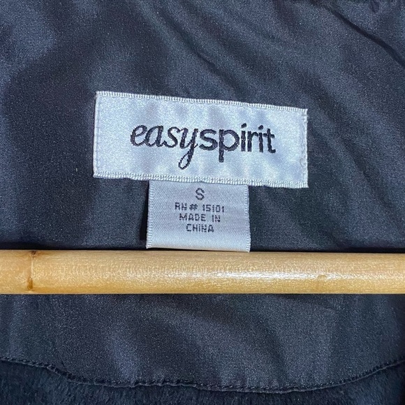 Easy Spirit Black Long Sleeve Collared Jacket Small - Picture 3 of 15